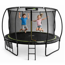LEAN Garden Trampoline with Inner Net Black and Green 487CM 16FT