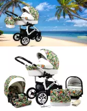 Babylux Tropical Art.286427 Mint Parrots Universal 3-in-1 stroller