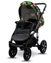 Babylux Sky Lark Art.286441 Silver Flex Black Universal 3-in-1 stroller