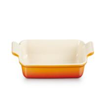 Rectangular baking dish Heritage stoneware 19x14cm / 1.1L orange