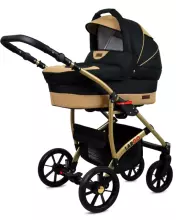 Babylux Largo Art.286477 Black Red Universal 3-in-1 stroller
