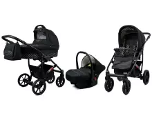 Babylux Largo Art.286479 Chili Silver Universal 3-in-1 stroller