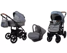 Babylux Optimal Art.286502 Peony Universal 3-in-1 stroller
