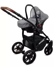 Babylux Optimal Art.286505 Silver Stone  Universal 3-in-1 stroller