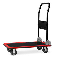 HM-506 Black-Red Platform Transport Trolley