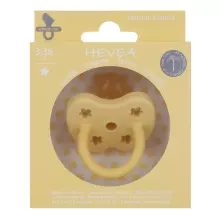Hevea Natural Rubber Pacifier  Art.216121 Pale Butter  anatomical 3-36 month