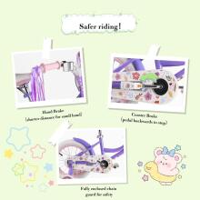 Rully Kids Bike Wheels Collas 12'  Art.286668 Violet  Children's two-wheeled bicycle with additional wheels