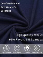 Italian Fashion Women Bathrobe Long Sleeve Art.286670 Blue  Халат для беременных