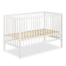 Klups Frania Art.286729 White Wooden crib 120x60cm