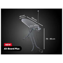 Ironing board Air Board M Black Plus 120x38cm