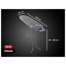 Ironing board Classic M Black 120x38cm