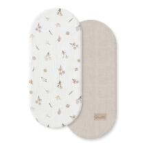 MY TREE Cradle Sheet 2-pack 80x35 Wild Flowers CM2