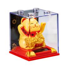 Toy solar waving lucky cat, 8 cm