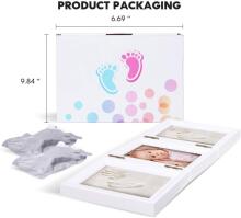 BabyIn Picture Frame Imprint Set Art.287123 Hand and Foot print