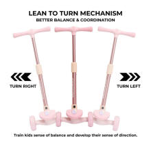 Story Mini Friends LED Deluxe Art.BD0101005100494-pin-57-80 Pink High quality children's scooter with light effects