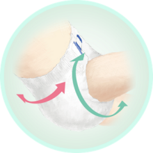 Merries First Premium S Art.287245 Ecological diapers Japanese diapers S size 4-8 kg, 54 pcs.