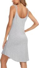 Aseniza Maternity Nightdress Art.287251 Gray  Naktskrekliņs grūtniecēm / barošanai  ar podziņam