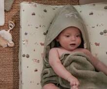 Little Dutch Hooded Towel  Art.TE50695022 Little Farm Bērnu Dvielis ar kapuci 75x75 cm