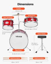 Kidsworld Musical Instrument Drum Kit Art.287557 drum set for young musicians