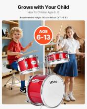 Kidsworld Musical Instrument Drum Kit Art.287557 drum set for young musicians