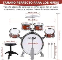 Kidsworld Musical Instrument Drum  Art.287558 drum set for young musicians