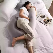 La Bebe™ Maternity Pillow Cotton Sì -Duo Art. 5-171 Wild Life. Daudzfunkcionāls spilvens/pakavs grūtniecēm, ar memory foam