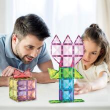 PICASSO TILES Magnetic constructor with 1 Car 63 pcs., PT63