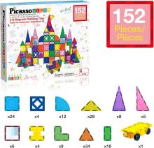 PICASSO TILES Magnetic constructor 3D 152 pcs., PT152