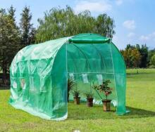 Siltumnīca tunelis dārza folijā 6x3x2 m 18 m² metāla rāmis folija UV