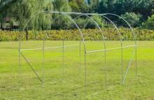 Siltumnīca tunelī dārza folijā 3x2x2 m 6 m² metāla rāmis folija UV