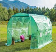 Siltumnīca tunelī dārza folijā 3x2x2 m 6 m² metāla rāmis folija UV