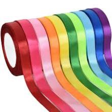 Gift Paper Satin Ribbon Art.287785 Mix Color Satin ribbon for gift wrapping, 12mm/25m, 1 pc.
