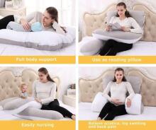 La Bebe™ Cushy Maternity Pillow Art.91911 Green 155x80cm