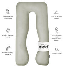 La Bebe™ Cushy Maternity Pillow Art.91911 Green 155x80cm
