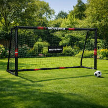 Futbola vārti ar tīklu futbolam 300x200x120 cm MOVEPRO