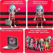 PLAYMOBIL Monster High – Ghoulia Yelps Figure Set for Spooky Fun & Creative Adventures