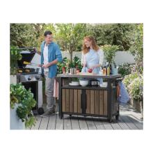 Grill table Deco Unity XL 207L walnut tone