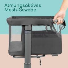 La Bebe™ Zina Co-Sleeper 2 in 1 Art.288056 Mineral Graphite  2-in-1 crib for comfortable co-sleeping