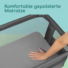 La Bebe™ Zina Co-Sleeper 2 in 1 Art.288056 Mineral Graphite  2-in-1 crib for comfortable co-sleeping