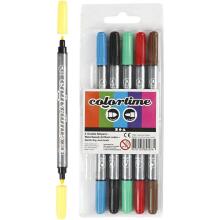 Creative Double-Sided Markers, 6 pcs.