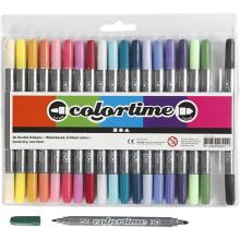Creative Double-Sided Markers, 20 pcs