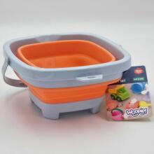 WOOPIE 43742 Foldable Square Bucket Orange