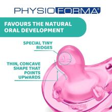 Chicco Physio Soft Art.288259 Pink Sleep-safe silicone pacifier, molded, 0 m+