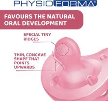 Chicco Physio Soft Art.288261 Pink Sleep-safe silicone pacifier, molded, 0 m+