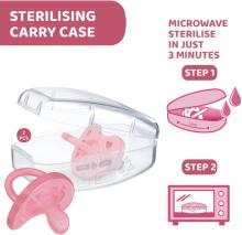Chicco Physio Soft Art.288261 Pink Sleep-safe silicone pacifier, molded, 0 m+