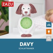 Zazu Kids Davy Dog Sleeptrainer Art.288270 Green Sleep Trainer with Davy's Night Light