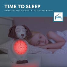 Zazu Kids Davy Dog Sleeptrainer Art.288271 Taupe Sleep Trainer with Davy's Night Light