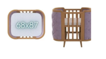 La Bebe™ Boho Bed Art.288282 Children's foam mattress 68x87x9cm (Compatible with Ingvart)