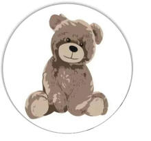 Cover set -  2 pcs - 135x100, 40x60 - TEDDY - WHITE