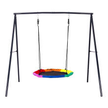Bērnu dārza šūpoles stārķa ligzda 100 cm tērauda rāmis ECOTOYS